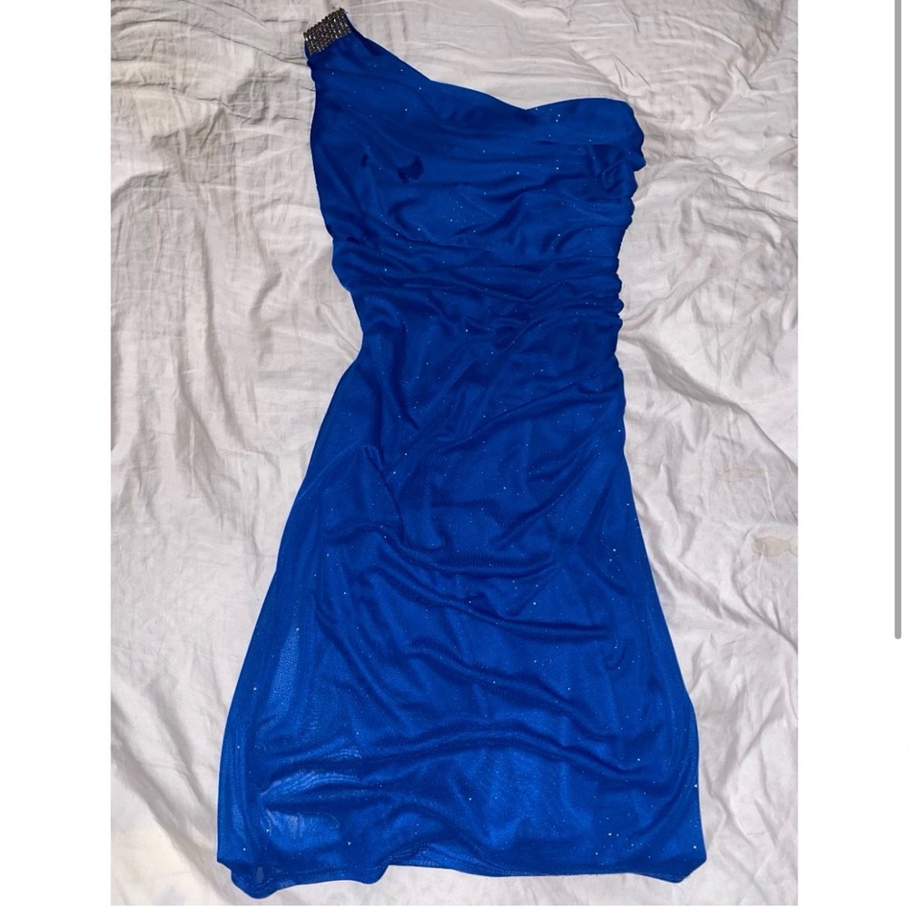 Le Chateau beautiful blue dress
